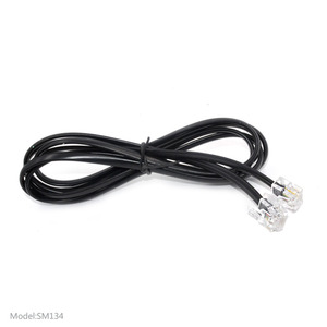 Tam kablolar fabrika tedarikçisi BC iletken ile bırakma teli rj11 6p6c düz telefon kablosu - Product Image 2