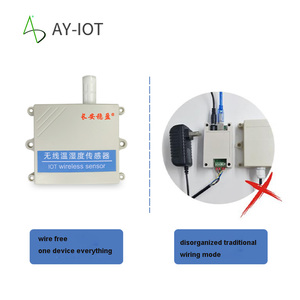 Sistema de alarma IoT inalámbrico LORA de baja potencia Sensor de detección de temperatura y humedad de señal fuerte Batería de larga duración de largo alcance - Product Image 2