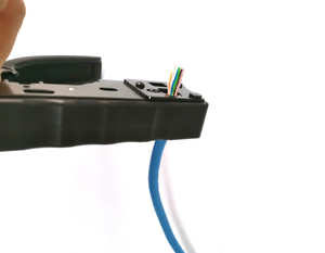 อุปกรณ์จับจีบและทดสอบสายเคเบิ้ลเครื่องมือหนีบ Rj45สีแดง Rj45 Pro - Product Image 6