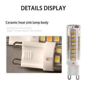 Factory Wholesale 5W <strong>7W</strong> G4 <strong>G9</strong> <strong>LED</strong> Light Bulbs Ceramic Corn Lamp Two-color Light Source 3000K 4000K 6000K Three Color Lamp - Product Image 3