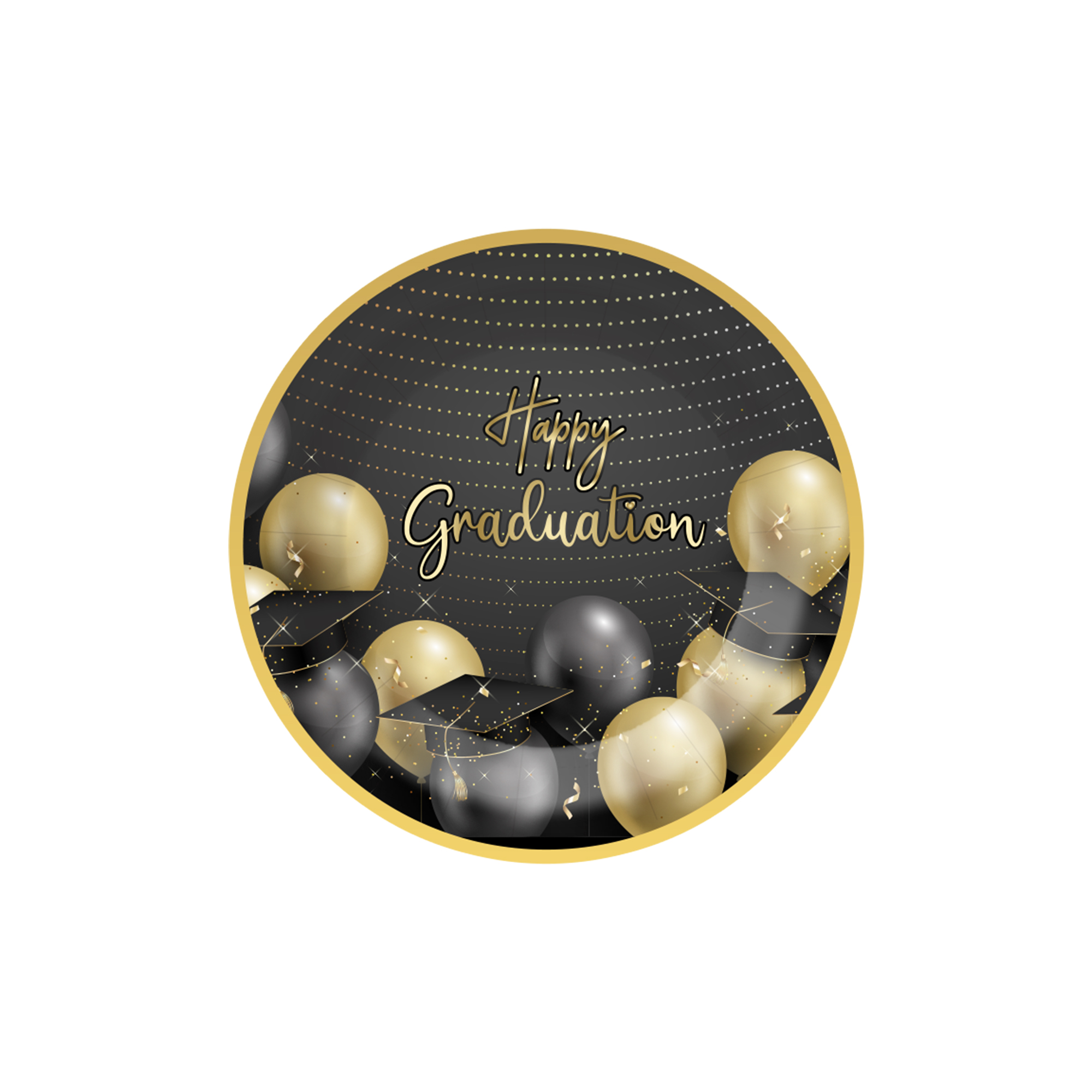 Plato de papel de 7 pulgadas * 8 piezas