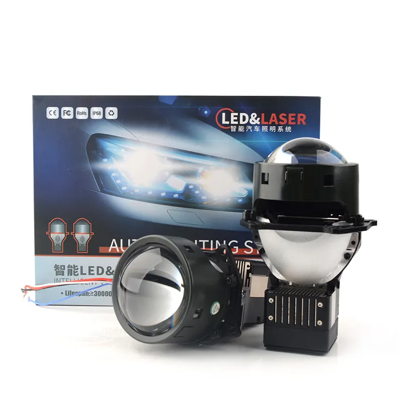 Araba aksesuarları 3 inç Bi LED projektör lens 75W ışık otomobil ampuller