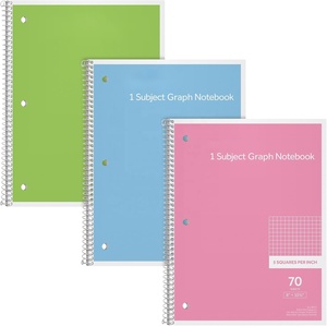 Cuaderno espiral de alta calidad, cuaderno de papel rayado universitario, cuaderno de papel de cuadrícula de matemáticas, dibujo e ingeniería - Product Image 2