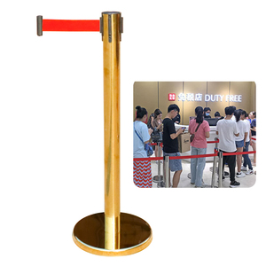 Nhiệm vụ nặng nề có thể thu vào vành đai kim loại kiểm soát đám đông rào cản hàng rào cho sự kiện và quản lý hàng đợi hàng rào giao thông hoặc rào cản - Product Image 2