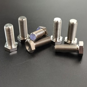 TC4 titanyum altıgen başlı cıvata 1/4 "-20 Unc ila 1/4"-28 Unf ANSI standardına düz kaplama - Product Image 5