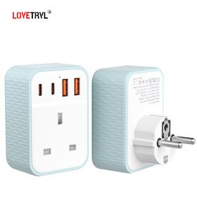 US-Buchse Multi-Adapter-Konverter Handy-Ladegerät Elektrische Steckdose Steckdose Funktion Steuerung Steckdose Wand USB - Product Image 3