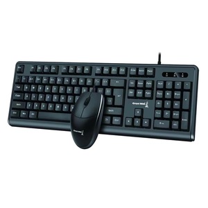 MK830最新の高品質の光学人間工学接続有線標準オフィスコンピュータキーボードとマウスコンボ - Product Image 1