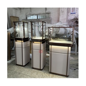 Thâm quyến nhà máy Tùy chỉnh cao cấp đồ trang sức bằng gỗ tủ trưng bày kim loại thép không gỉ tủ trưng bày đồ trang sức - Product Image 6