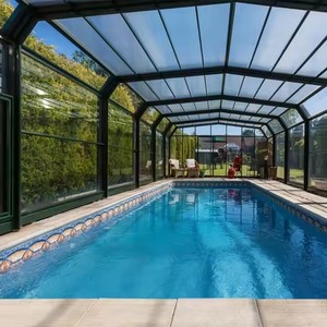 Ngoài trời độ bền kéo cao nhiệm vụ nặng nề lưới dễ dàng cài đặt bơi Patio và hồ bơi màn hình cửa sổ trên mặt đất hồ bơi enclosures - Product Image 1