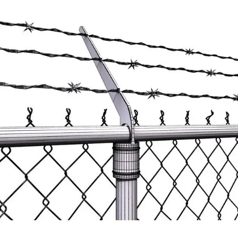 Di alta qualità filo spinato in acciaio zincato filo di collegamento della catena di recinzione in rete