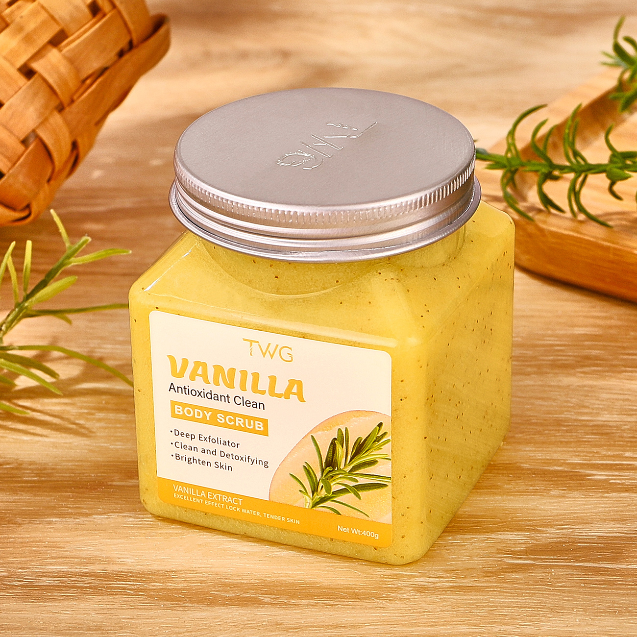 5949 TWG Vanilla Bath Salt Body Scrub 400g (English Version)