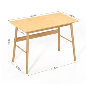 Diseños de mesa multifunción Escritorio de madera para dormitorio Mesa de oficina en casa Escritorio de computadora Mesa de bambú para estudio de trabajo