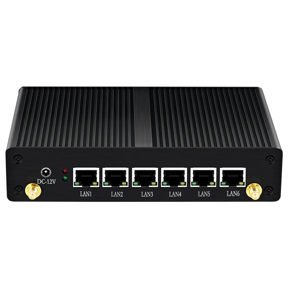 In-Tel Co-Re I3 4010u Pfsense Mini Pc Firewall Router 6 Gigabit Ethernet Nic Fanless Barebone Systeem Micro-Computer