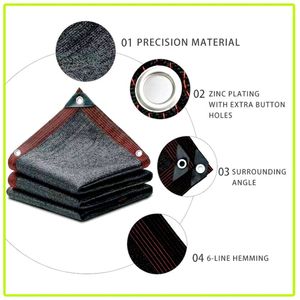 90% <strong>Shading</strong> Rate Customizable Color and Size HDPE Four-sided 1 Meter 1 Hole Anti-ultraviolet Garden Pavilion Parasol Shade <strong>Net</strong>