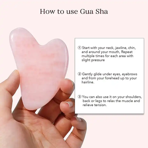 Sıcak satış cilt bakımı araçları özel 100% doğal yüz masajı silindiri gül kuvars yüz yeşim rulo Gua Sha kutusu ile Set - Product Image 6