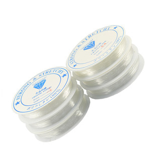 100Rolls 0.5-<strong>1mm</strong> Transparent Stretch <strong>Elastic</strong> Crystal Line Beading Rope <strong>String</strong> Jewelry Cord <strong>String</strong> Thread DIY Handmade Bracelet - Product Image 2