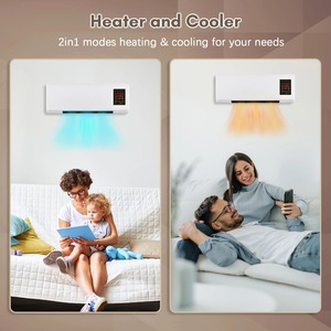<strong>2025</strong> Custom Dual Use Wall Mounted Electric Space <strong>Heater</strong> 1800W Small 2-in-1 Air Conditioner with Remote Control for Home - Product Image 2