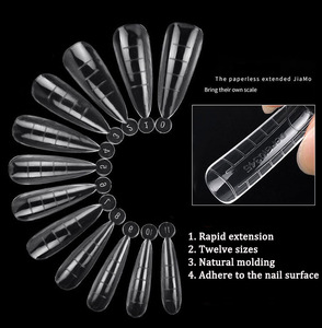 <strong>120</strong> Pcs/Box Plastic Dual Forms Nail <strong>Tips</strong> Clear Acrylic Nail Quick Building Mold Nail <strong>Tips</strong> for Poly Gel - Product Image 3