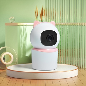 高清夜视 h.264 sd卡存储双 wifi p2p ip 摄像机与扬声器