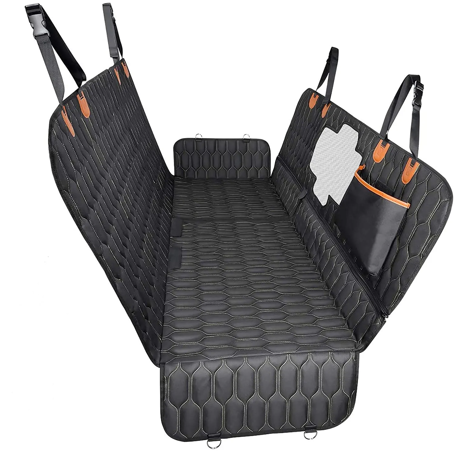 Penutup kursi belakang mobil hewan peliharaan Universal awet kustom pelindung tempat tidur gantung antiair antiselip penutup kursi anjing
