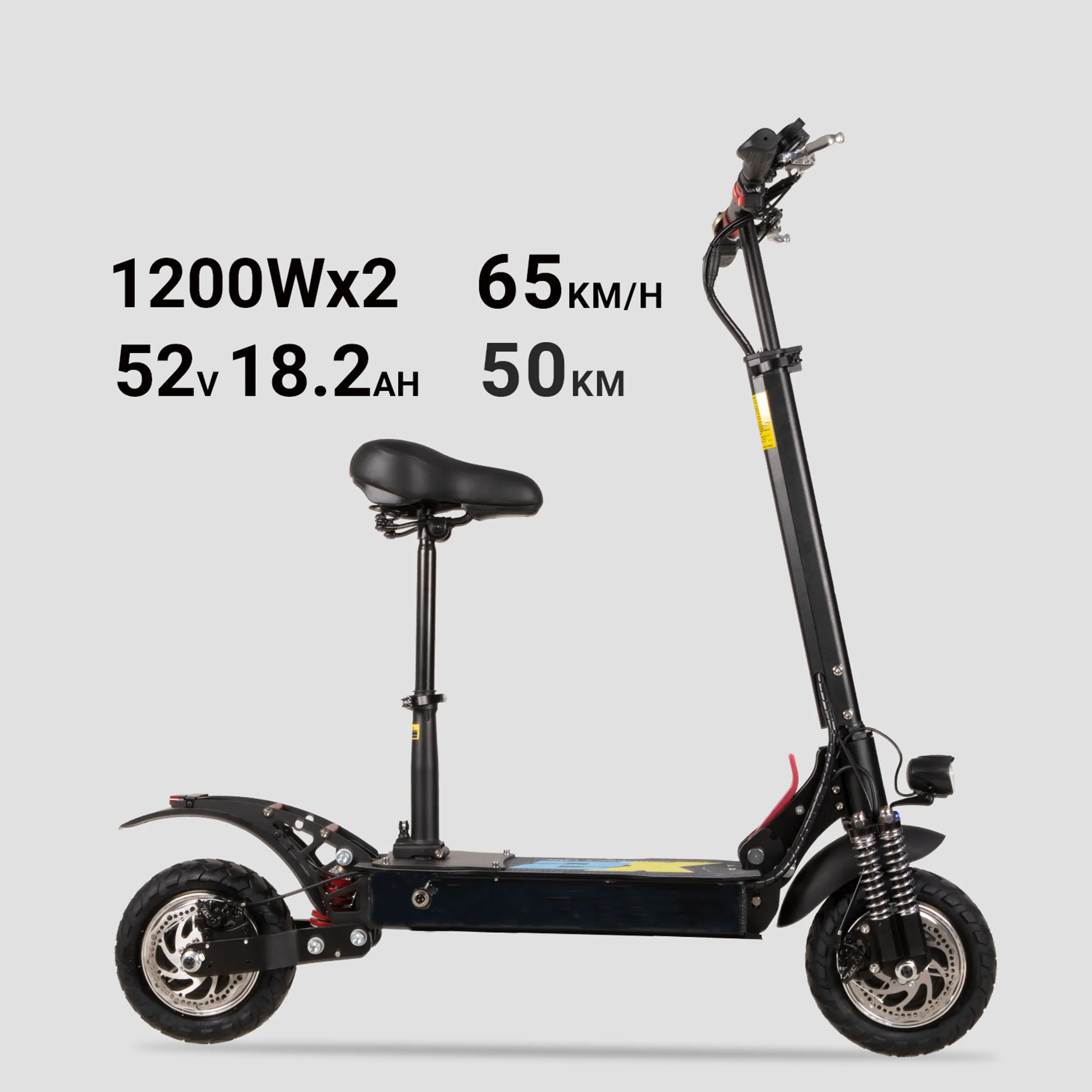 2024 nuovo Scooter elettrico veloce fuoristrada a due ruote X2 1000w con sospensione doppio motore 2000W 10 pollici escoter rimovibile a batteria