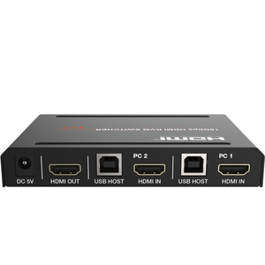 18Gbps HDMI 2x1 KVMスイッチャー4K @ 60Hz 4:4:4 HDCP2.2準拠2ポートHDMIKVMスイッチ - Product Image 5