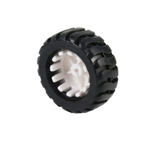 EParthub d-mil kauçuk lastik 43MM izleme araba modeli tekerlek N20 azaltma motor tekerlek robot aksesuarları