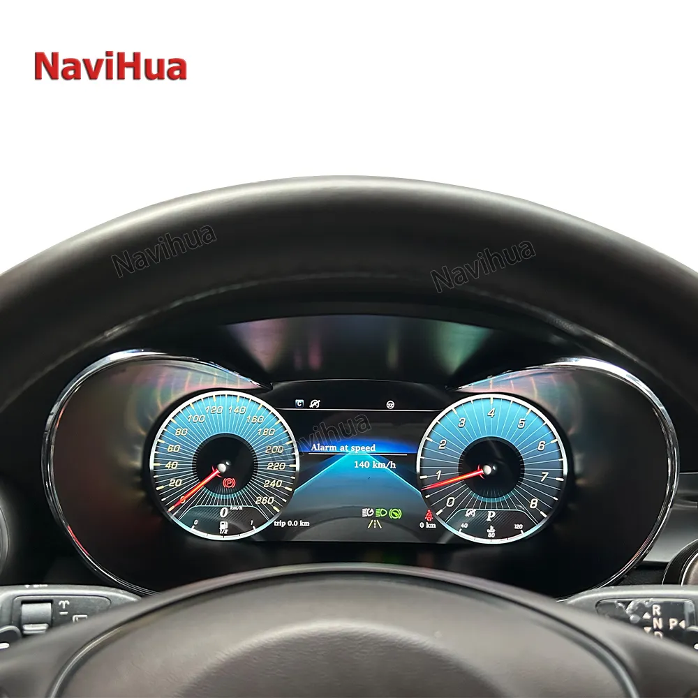 NaviHua Novo Linux Carro Cluster Digital Para Mercedes Benz C W205 GLC X253 Painel LCD Velocímetro Atualização Cockpit Medidor Auto