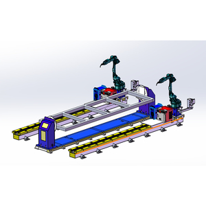 6-осевой сварочный робот YASKAWA AR2010 с двойным рельсовым двойным роботом