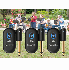 Transmisor y receptor inalámbrico de guitarra uno a dos, sistema de transmisión inalámbrica de guitarra eléctrica, accesorios de música - Product Image 1
