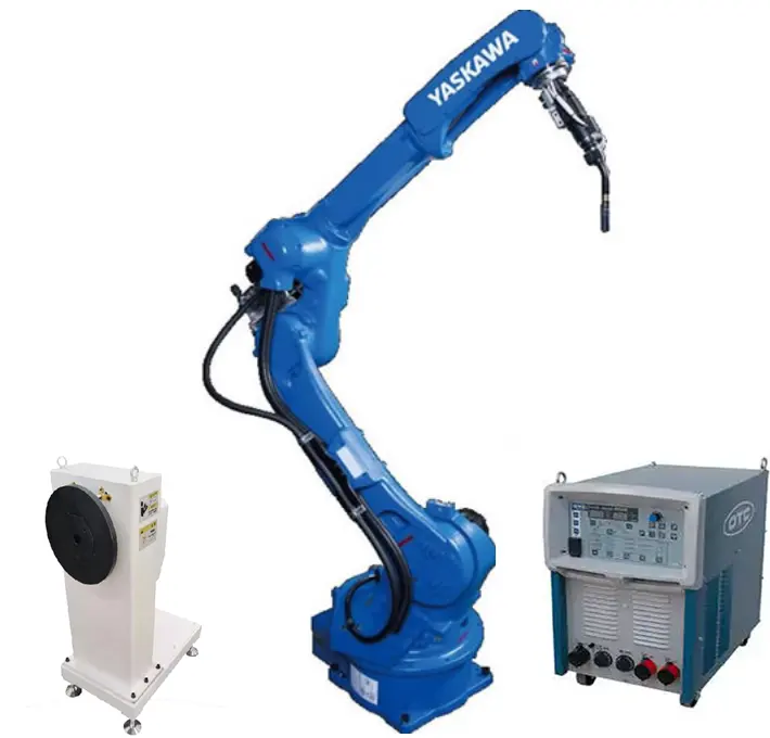 Robot AR2010 de aplicación de soldadura Industrial de 6 ejes con posicionador de soldadura de marca China y soldador EP400 MIG para hierro Mental