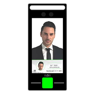TCP/IP WIFI riconoscimento del volto controllo di accesso & armadietto di presenza di tempo con il citofono di visione notturna del lettore di impronte digitali 4G opzionale - Product Image 1