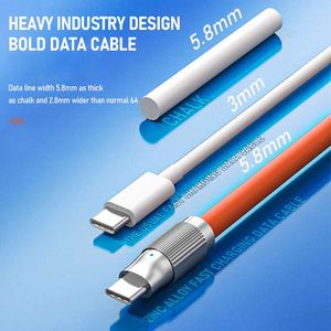 5A PD ซิลิโคนเหลวโลหะผสมสังกะสี100W Type C TO Type C TO Type C สายชาร์จ USB C อย่างรวดเร็ว - Product Image 6