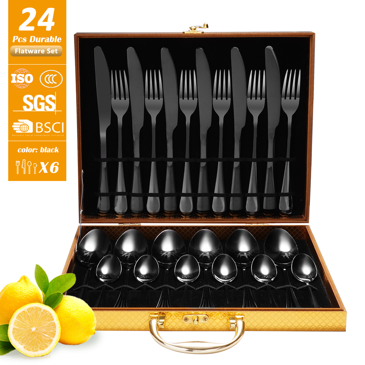 24pcs black