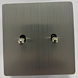 2 gang 2 way plate switch