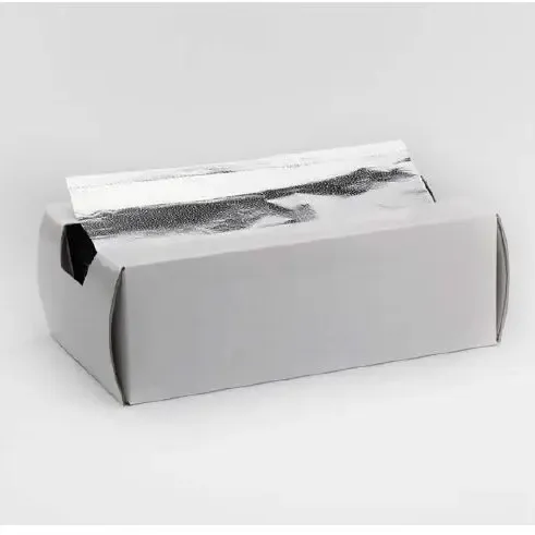 500 hojas de papel de aluminio para el hogar en relieve, hojas de papel de aluminio emergentes plegadas entre sí