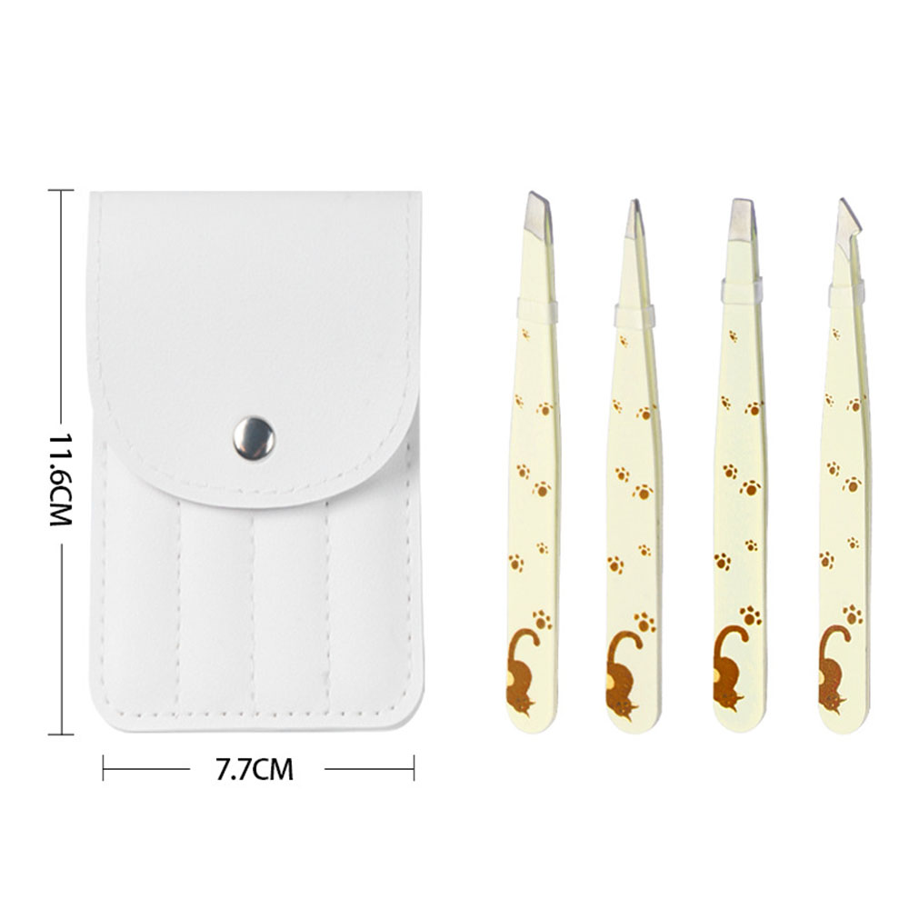 Yellow 4-piece set (leather case)