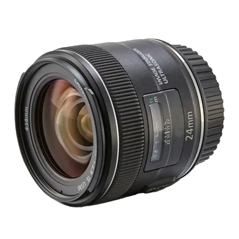 DongFu toptan orijinal 97% yeni profesyonel başbakan Lens EF 24mm f/2.8 USM geniş açılı sabit odak tam çerçeve portre Lens