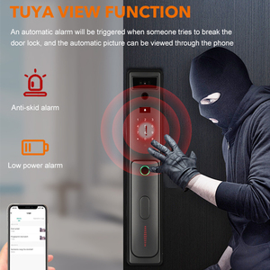 Serratura automatica di fascia alta con serratura per porte Smart videocitofono con blocco per impronte digitali 3D serratura di sicurezza per riconoscimento facciale - Product Image 3
