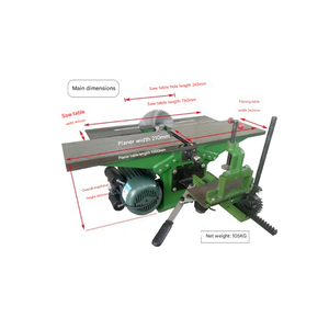 Sıcak satış 3-in-1 çok fonksiyonlu elektrikli ağaç işleme planyası tezgah üstü planya çok yönlü gördüm ağaç İşleme aleti - Product Image 2