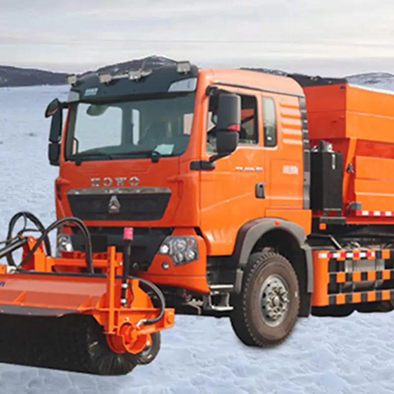 Fabriqué en Chine Quad chasse-neige cylindre hydraulique chasse-neige 5251 camion de déneigement à épandage solide