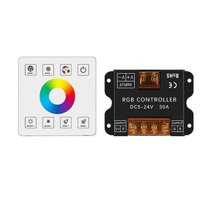 Kablosuz 86 dokunmatik panel RF led kontrol 30A yüksek güç kablolama ücretsiz tek renk CCT CW WW RGB Dimmer LED şerit denetleyicisi - Product Image 3