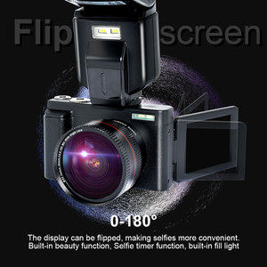 2.7 inç IPS ekran 3.0 P kayıt 16x dijital Zoom SD kart bellek ile profesyonel 1080 K DSLR dijital Video kamera - Product Image 3