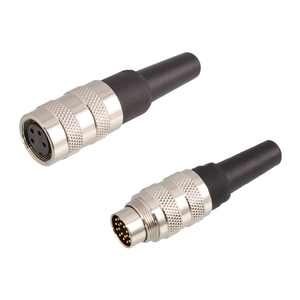 M16防水IP65传感器连接器公母插头2-24针范围，适用于3 4 5 6 7 8 12 14 16 19 24针产品 - Product Image 1