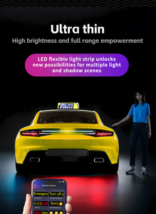 Panel de pantalla LED de camión controlado por aplicación con función de mensaje de desplazamiento Flexible Evil Eye Demon Eye Custom LED Screen Car Light - Product Image 3