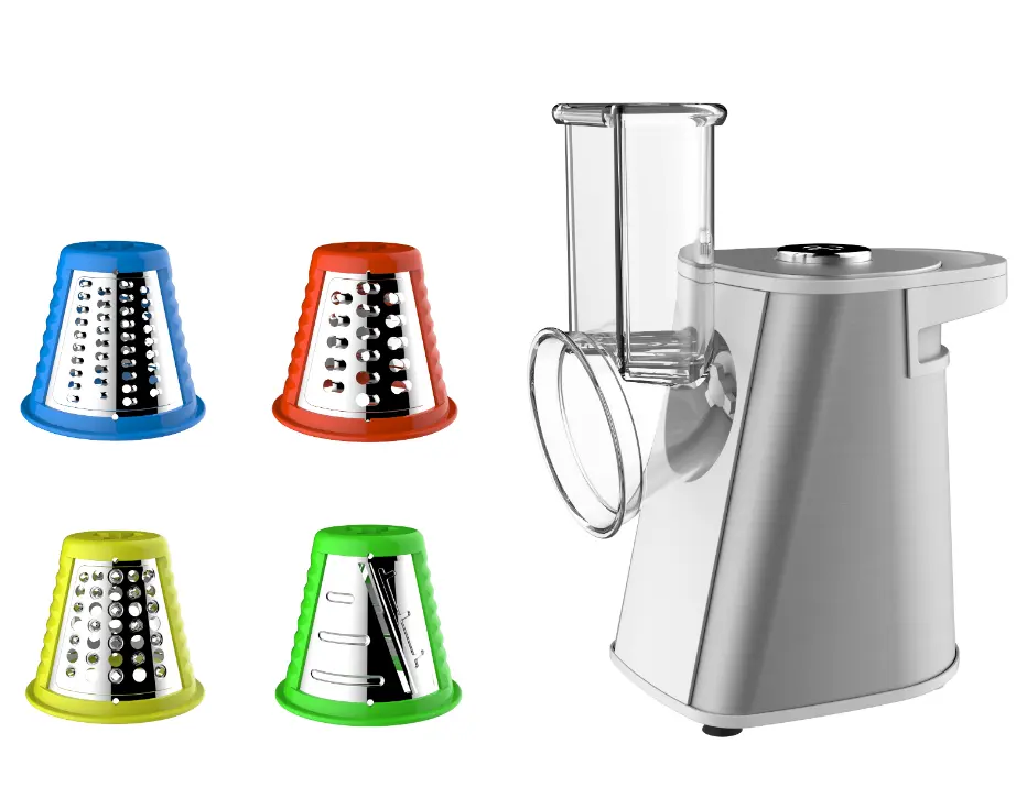 Utensile da cucina 5 in 1 macchina elettrica per insalata di gelato affettatrice per uso domestico trituratore robot da cucina