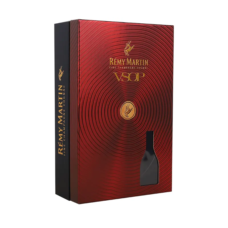 Luxe Geschenkdoosverpakking Van Hoge Kwaliteit Personaliseer Op Maat Gemaakte Wijn Geschenkdoos Boekvormige Whiskyverpakkingen Met Raam