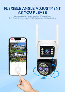 Zoom Digital 5X WiFi 4MP Seguridad de video inalámbrica para exteriores Seguimiento automático Seguridad H.265 YOOSEE Red IP Cámara PTZ - Product Image 2