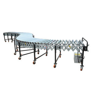 Heavy Duty Roller <strong>Conveyor</strong> Flexible Powered Roller <strong>Conveyor</strong> Extended Roller for Trailer Container <strong>Loading</strong> and <strong>Unloading</strong> - Product Image 1