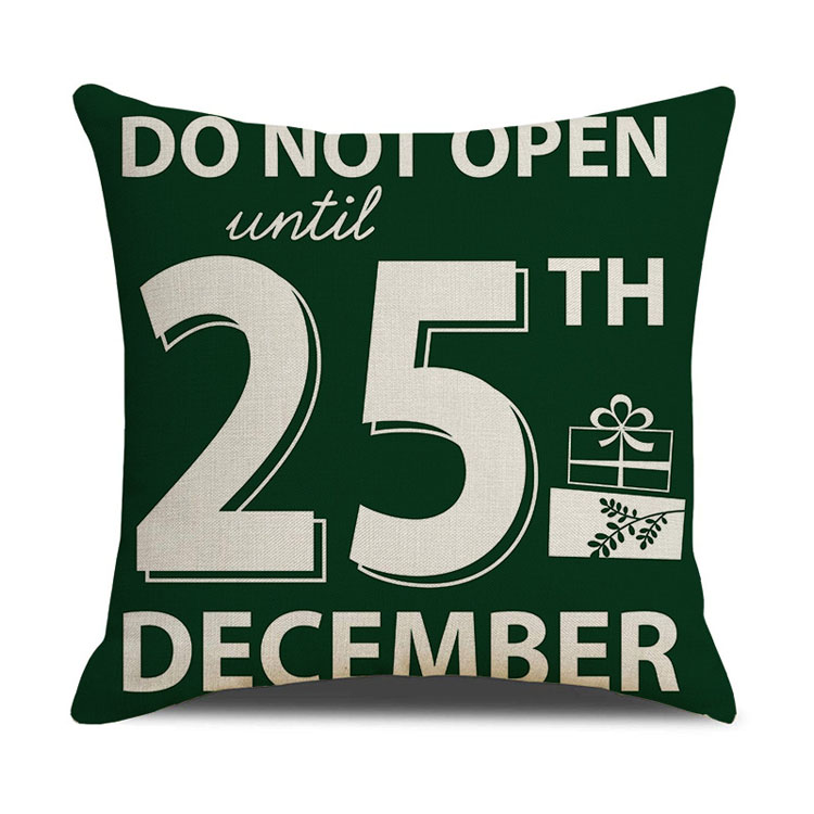 New Style Home Decor Christmas Day Pillow Case Factory Direct Sale Linen Cushion Cover